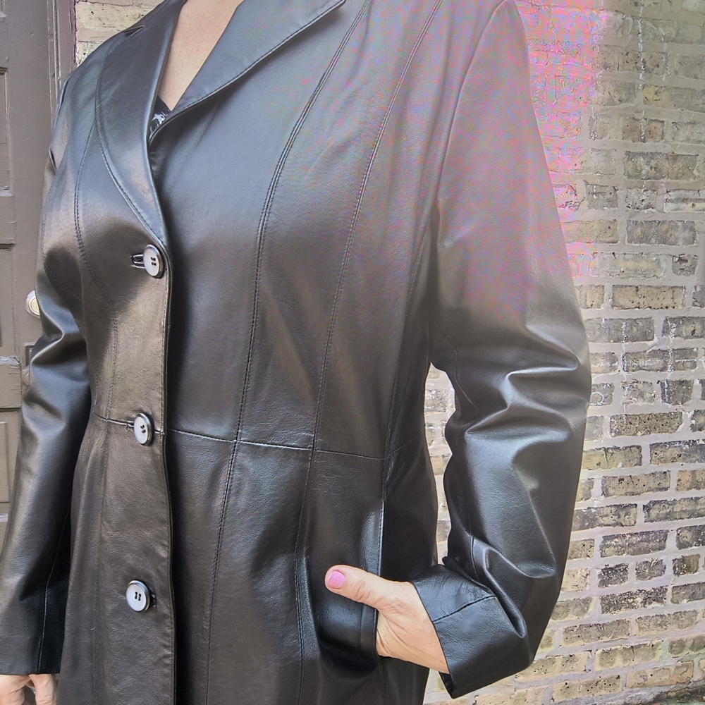 George Black Leather Women's Jacket